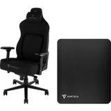 Vortech Vortech Prestige Gamestoel Zwart + Vortech Vloermat Zwart