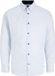 JACK & JONES Lester print shirt slim fit - popeline - wit (bright white)