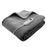 Inventum HB180G Elektrische Omslagdeken - Fleece - 1 Persoons - Grijs