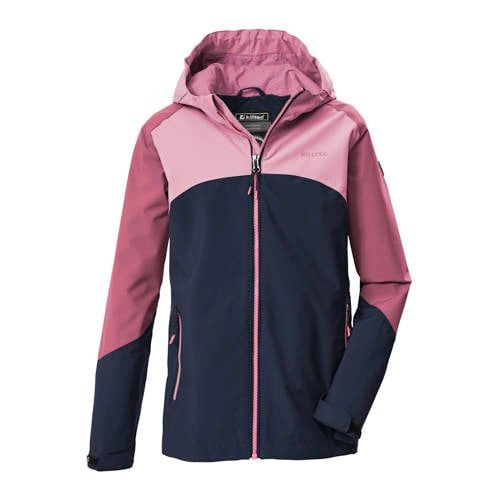 Killtec jas KOS donkerblauw/roze