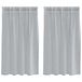 VidaXL Voile Gordijn 2 stuks Donkergrijs 140 x 140 cm Polyester