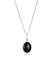Elli - Halsketting - Dames Eenzaam Hanger Basis met Onyx Zwart in 925 Sterling Zilver - Dames