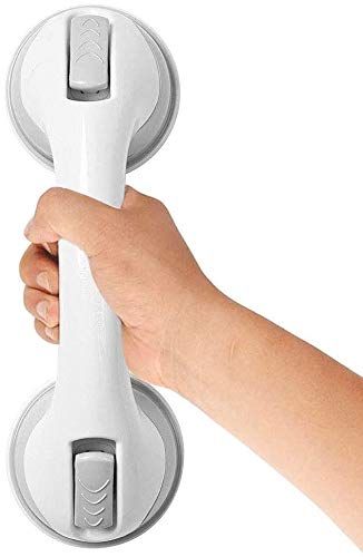 Yilu 2 stuks Zuig Badkamer Grab Rails, Handrail voor gehandicapten, Draagbare Mobiliteit Aids Veiligheid Handvat Met Zuignap Fitting, Geen Bevestigingen Nodig voor Badkamer