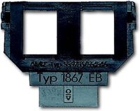 Busch-Jaeger ABB Busch-Jaeger Basis Insteekschakelplaat - Zwart