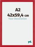 Your Decoration - Cadre photo A2 42x59,4 cm - MDF - Rouge - Mura