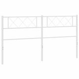vidaXL Hoofdbord - Metaal - Wit - 200 cm