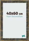 Your Decoration Cadre photo 40x60 cm MDF Bleu Or Mélangé Pisa