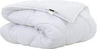 vidaXL Couette d'hiver 200 x 135 x 5 cm Blanc Coton/Microfibre