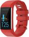Strap-it Polar A360 / A370 siliconen bandje - rood