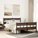 Prolenta Maison Exclusive - Metalen bed zonder matras, bruin, eikenhoutlook, 150x200 cm