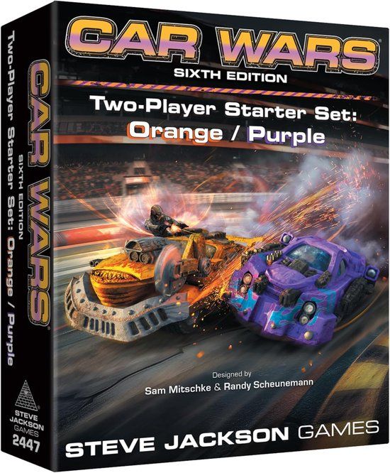 Steve Jackson Games Car Wars: Sixth Edition - 2-Player Starter Set Orange/Purple