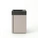 Saniclass Chaci Ensemble de meubles de toilette - 40x65cm - 1 porte - 1 trou de robinet - droite - lavabo en pierre naturelle foncé - mat cotton (beige)