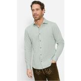 OLYMP Casual Regular Fit Traditioneel overhemd grijs-groen, Uni