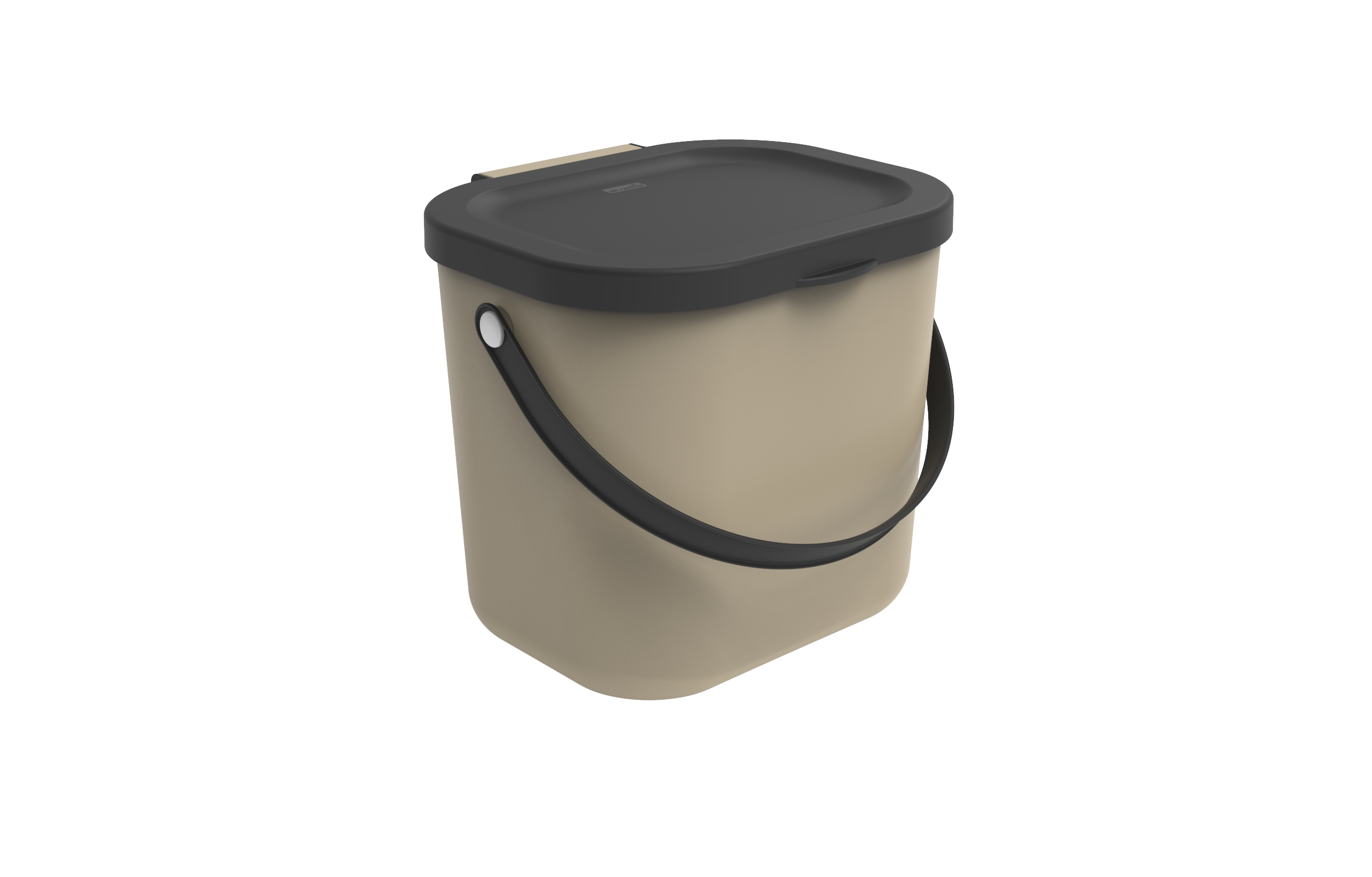 Rotho Babydesign Albula - Vuilnisbak - 6 Liter - Cappuccino