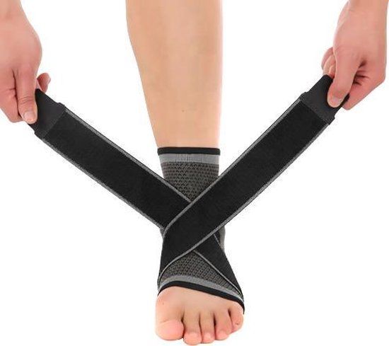Enkelbrace - Maat L - Zwart - Neopreen - Universeel - Enkelondersteuning
