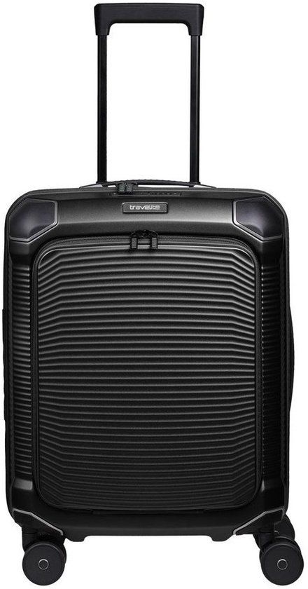 Travelite Millennium 4-Wiel Handbagage Koffer 55cm Zwart