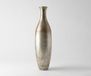 Vase Nuvia B23 x T23 x H86 cm Verre Platine Aurum Fait main