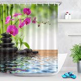 Tapis de bain 150x180 cm - Imperméable et anti-moisissure - 1 pièce - Polyester