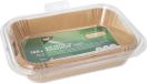 Papstar, 100 bakpapiertjes 22 cm x 14 cm x 4,5 cm bruin voor heteluchtfriteuses