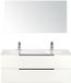 BES LED Seville Badmeubelset 120 cm - 2 Laden Wit Hoogglans Edge - Wastafel Enjoy Dubbel met Spiegel