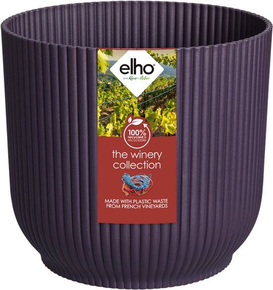Elho The Winery Collection 16 Bloempot Donkerpaars