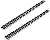 Fixman Tochtstrip - 2x - tochtwering - zilver - aluminium - 91 x 6,2 cm - deur tochtstopper