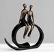 CASABLANCA Sculptuur "Close" Brons Antraciet/Bronzen Tafel