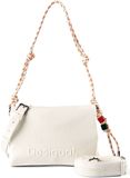 Desigual Schoudertas Half Logo Venecia 4.0 Crossbody Bag Ecru crème