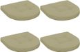 vidaXL - Zitkussens - 4 stuks - 100% Polyester - Lichtgroen