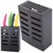 Pingyang Rongrong Porte-couteaux en métal Organiseur de cuisine avec suspension - Noir