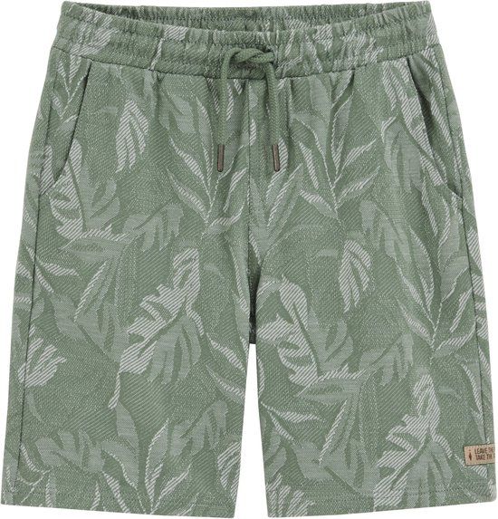 WE Fashion Jongens regular fit short met jacquard-print