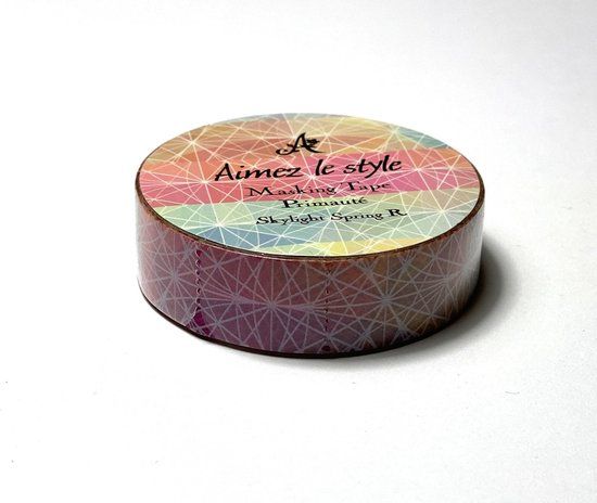 Creabrulee Washi Tape - Skylight Spring - 1.5cm x 7m - Multi