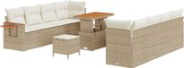 vidaXL Tuinbank Set 12-st 10-Aantal zitplaatsen Beige en Crème