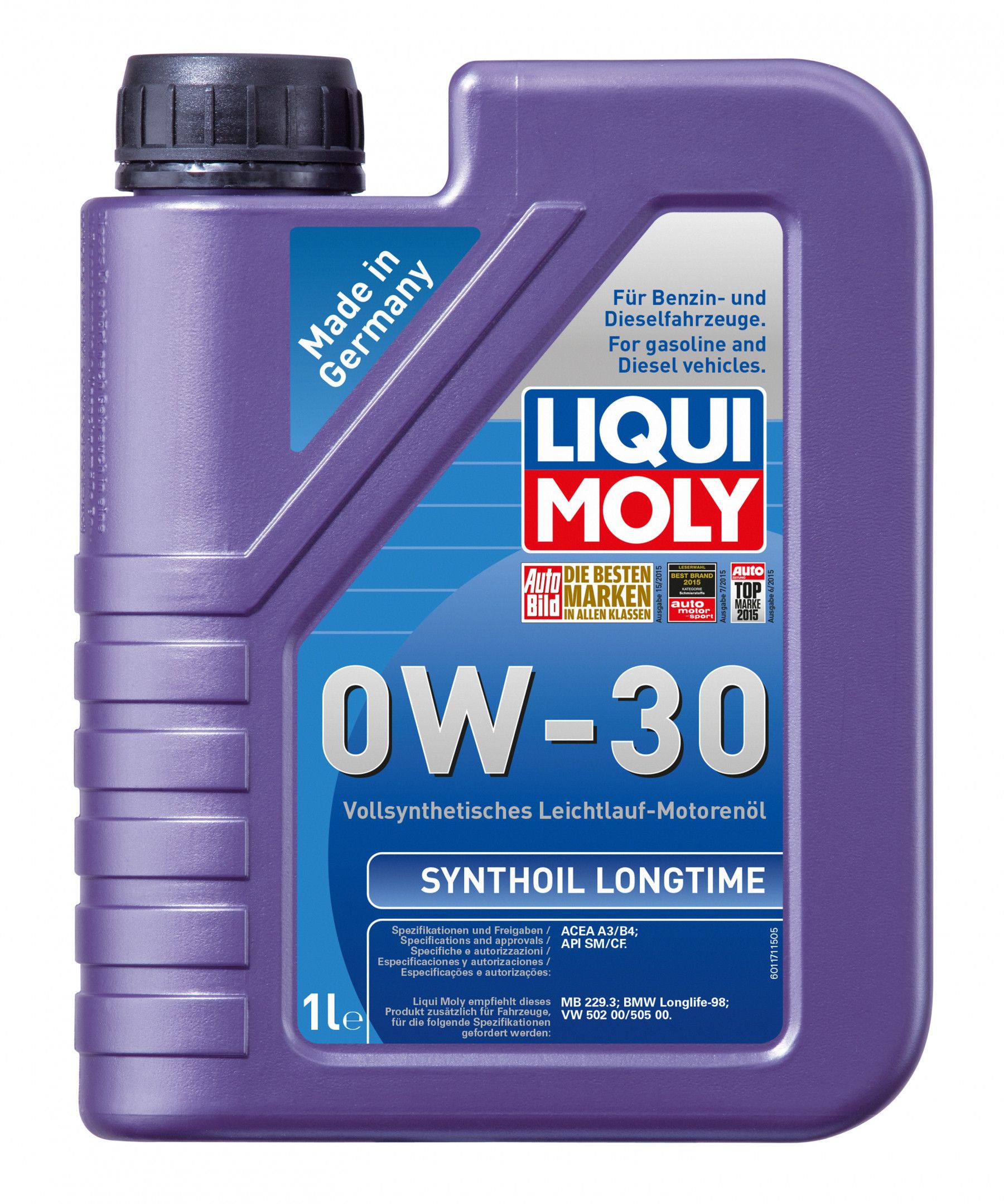 Liqui Moly Synthoil Longtime 0W30 A3/B4 1L