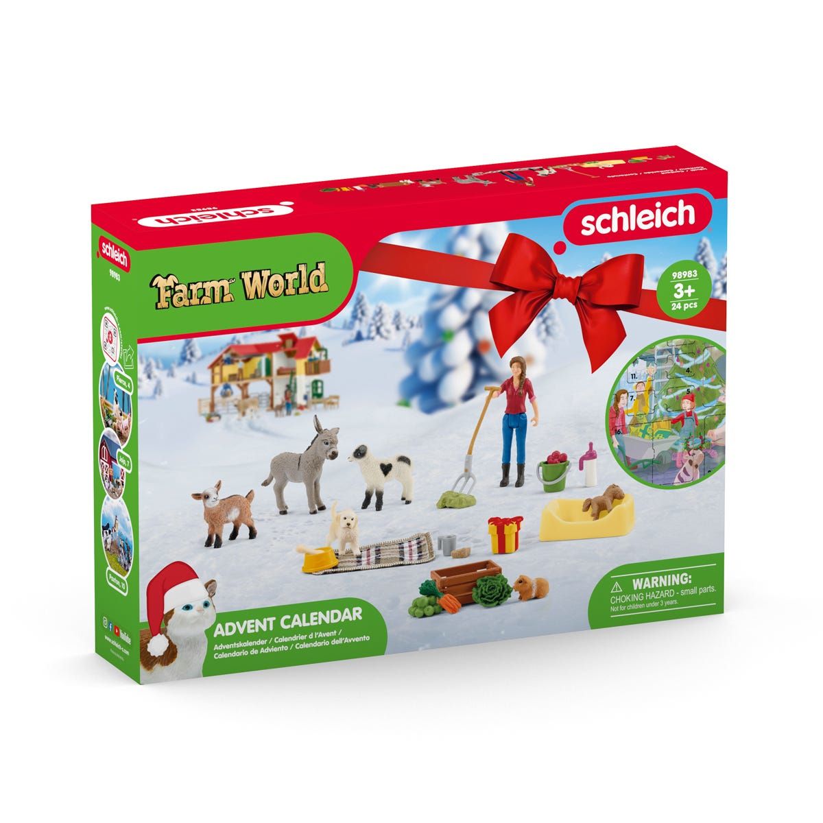 Schleich FARM WORLD Adventskalender 2023 - Boerderijdieren - 24 stuks - 3+ jaar