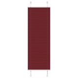 VidaXL Plissé rolgordijn 45x200 cm stofbreedte 44,4 cm bordeauxrood