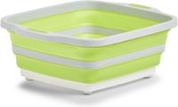 Zeller Afwasbak/Afwasteil - Opvouwbaar - Wit/Groen - 40 x 32 x 14 cm - 11 liter