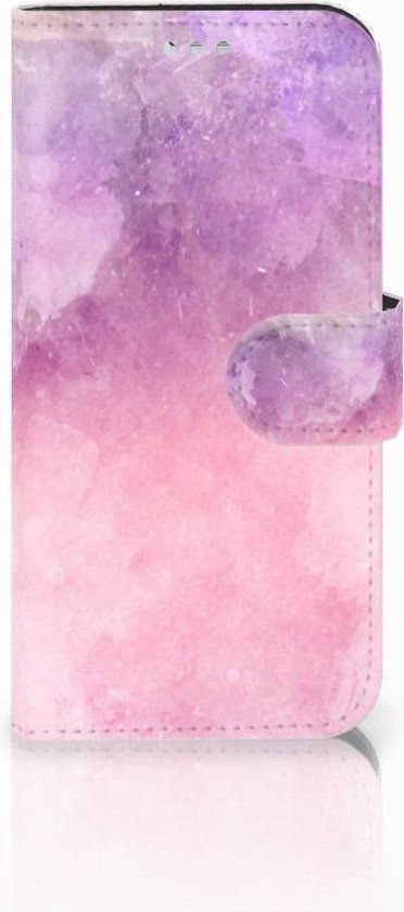 B2Ctelecom Samsung Galaxy S7 Book Case - Pink Purple Paint - B2Ctelecom