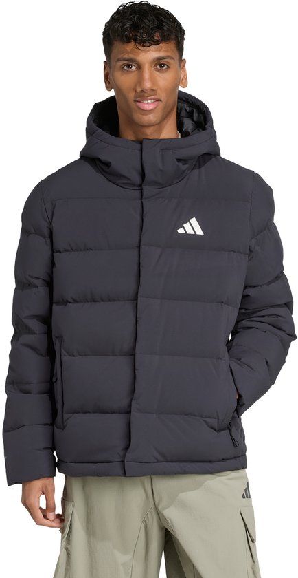 adidas Sportswear Helionic CLIMAWARM Donsjack met Capuchon - Heren - Zwart