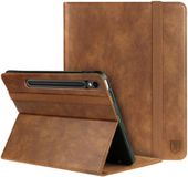 Rosso Element Hoes Geschikt voor Samsung Galaxy Tab S9 FE Plus | Book Case | Bruin
