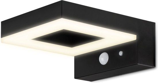 Brendz Bata Solar LED Wandlamp - Bewegingssensor - 600 Lumen - IP44 - Warm Wit Licht