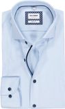 OLYMP Level 5 body fit overhemd - mouwlengte 7 - twill - lichtblauw - Strijkvriendelijk - Boordmaat: 38