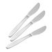 Fackelmann menumes Nirosta Arlberg 18,5 cm 3 stuks van roestvrij staal, zilver, 18,5 x 2 x 1,1 cm, 3 stuks