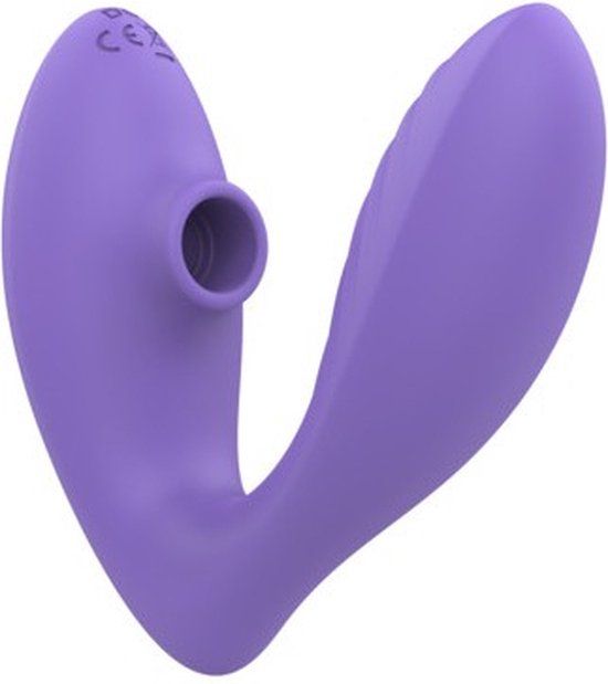ROMP Break Reverb - Luchtdrukvibrator met G-spotvibrator - Paars