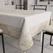 PETTI Artigiani Italiani - Tafelkleed, vuilafstotend, rechthoekig, voor keuken, geometrisch design, Vietri Taupe, X6-zits (140 x 180 cm), 100% Made in Italy