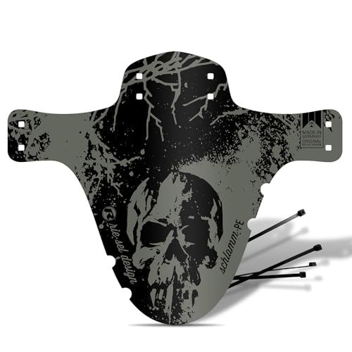 Riesel Design 1 spatbord van polyethyleen voor mountainbike, met kabelbinders/elegant spatbord en modern spatbord voor alle fietsmaten