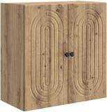 vidaXL Wandkast 59 x 31 x 60 cm Bewerkt hout Artisanaal eiken