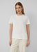 s.Oliver - T-shirt van jersey met hartjesborduursel - crème - Maat 36