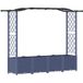 Maison Exclusive - Jardinière surélevée avec treillis et toit, couleur gris, dimensions 204 x 40 x 138 cm, en polypropylène
