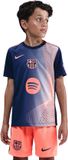 Nike T-shirt Kinderen FC Barcelona Academy Pro Marineblauw/Oranje - Maat XS